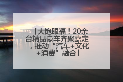 大饱眼福！20余台精品豪车齐聚嘉定，推动“汽车+文化+消费”融合